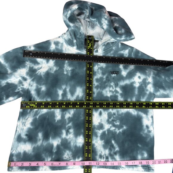VANS Tie Dye Pullover Hoodie Blue White Women’s M - Picture 8 of 9